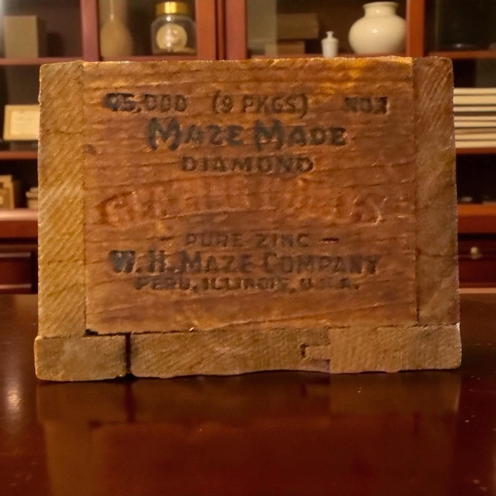 Vintage Wooden Crate MazeMade Quality Products Rustic Farmhouse Advertising Box - Picture 4 of 8